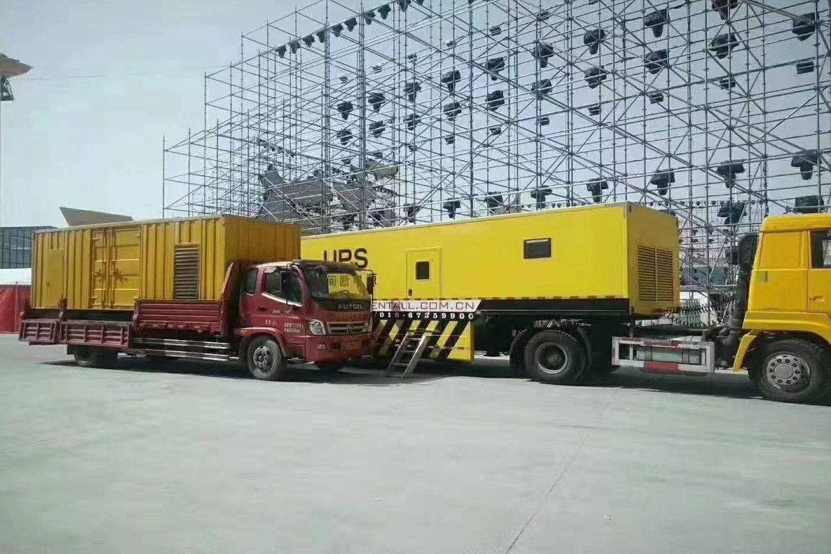 盂县发电机租赁施工现场